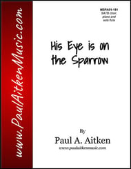 His Eye is on the Sparrow SATB choral sheet music cover Thumbnail